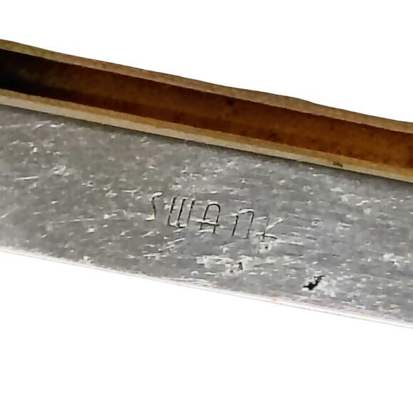 1950s Diamond Mid-Century Modern Swank Tie Bar Money Clip Gold Tone Gently Used - Picture 4 of 4